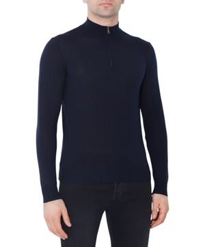 Zip fastening sweater