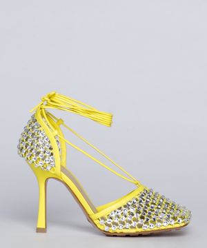 Sparkle Stretch crystal embellished sandals