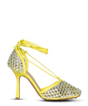 Sparkle Stretch crystal embellished sandals