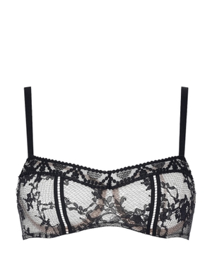 Lace embroidered bra
