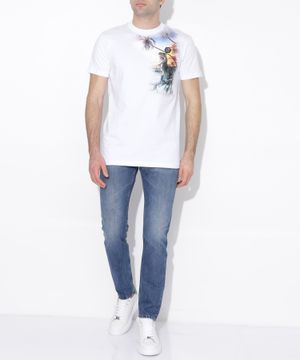 Printed T-shirt with short sleeves