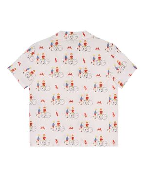 Short sleeves printed shirt