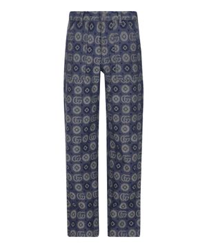 All-over logo print trousers