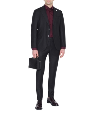 Long sleeve straight fit shirt