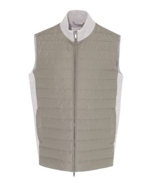 High neck sleeveless vest