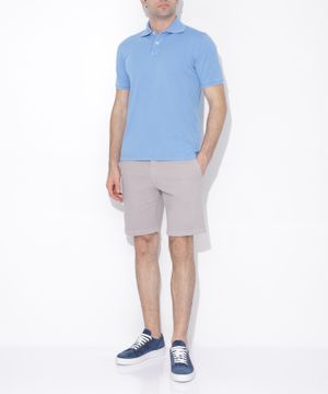 Polo t-shirt with two button fastening