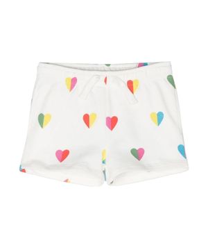 Shorts with heart print