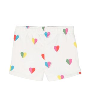 Shorts with heart print