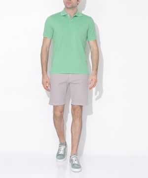 Polo t-shirt with two button fastening