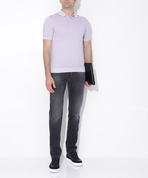 Polo t-shirt with three button fastening