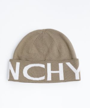 Wool hat with logo lettering