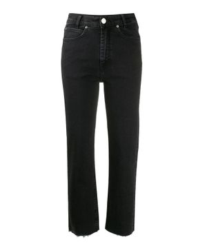 Straight fit denim trousers