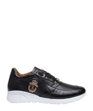 Lace up sneakers with logo detail