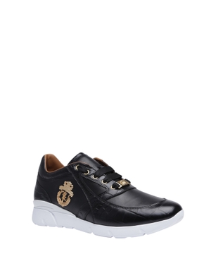 Lace up sneakers with logo detail