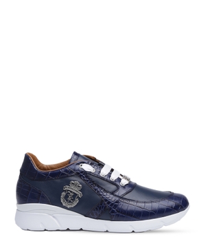 Lace up sneakers with logo detail