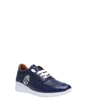 Lace up sneakers with logo detail
