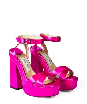 Gaia satin platform sandals