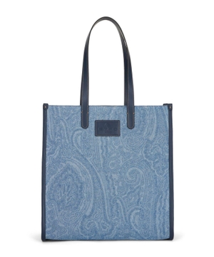 Tote bag with paisley print