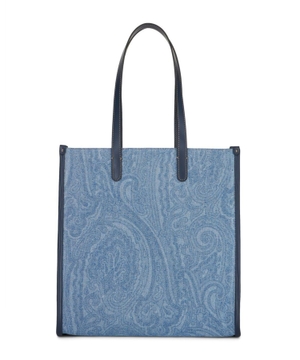 Tote bag with paisley print