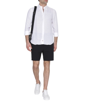 Straight fit linen shirt
