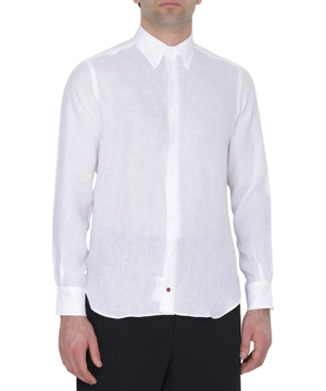 Straight fit linen shirt