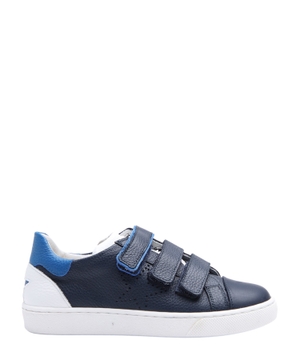 Velcro fastening leather sneakers