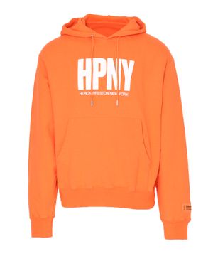 Hoodie with logo print and long sleeves