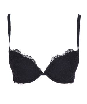 Lace embroidered bra