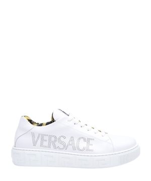 Lace up sneakers with logo detail