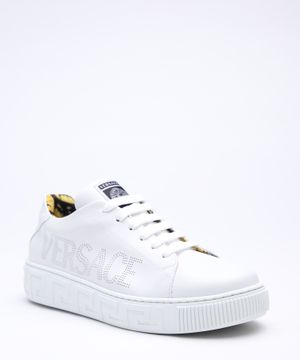 Lace up sneakers with logo detail