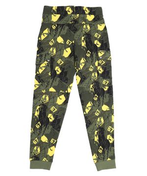 Camouflage print trousers