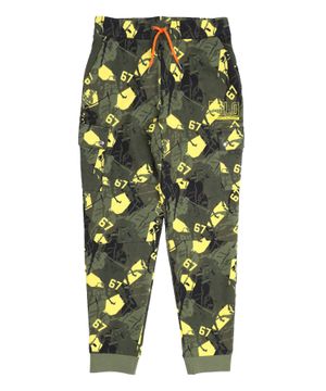 Camouflage print trousers