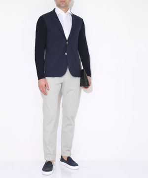 Straight fit V-neck blazer