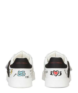 Logo-print detail sneakers