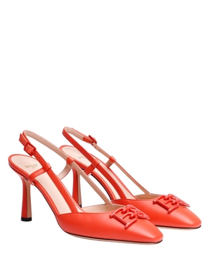 Heels with logo detail