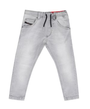 Straight fit jeans with logo detail
