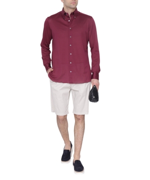 Long sleeve shirt with classic collar