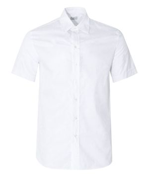 Short sleeve shirt with classic collar