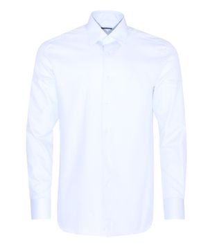 Straight fit shirt with long sleeves