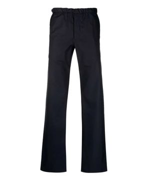 Straight fit trousers with elasticated waist