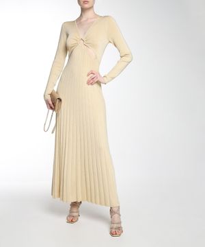 Pleated maxi dress