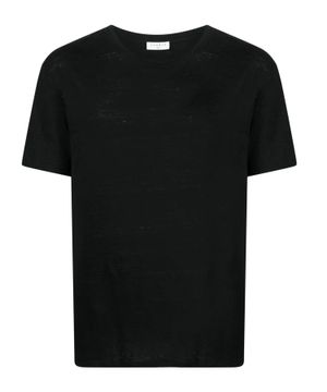 Linen t-shirt with round neck