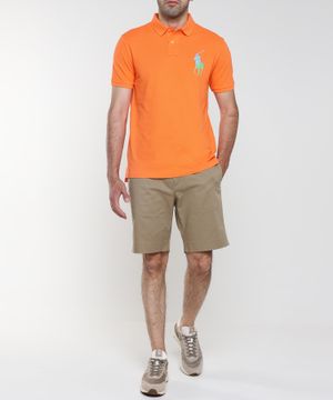 Polo with short sleeves and classic collar