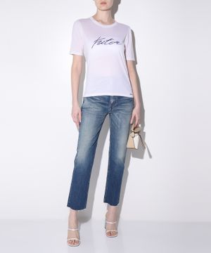 Hİgh-waist straight fit jeans