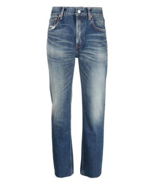 Hİgh-waist straight fit jeans