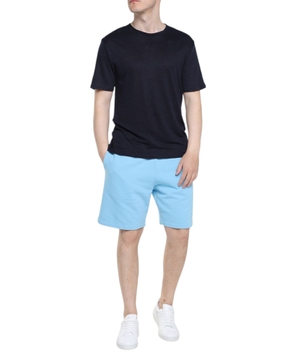 Elastic waist knitted shorts