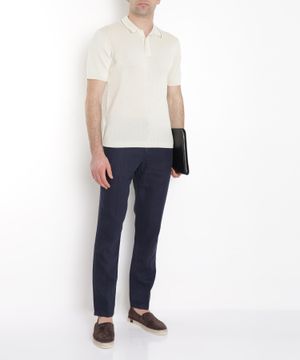 Short sleeve polo with classic collar