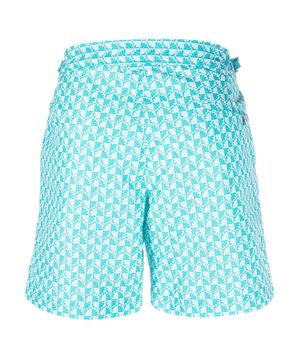 Graphic print Bulldog swim shorts