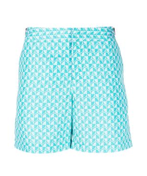 Graphic print Bulldog swim shorts