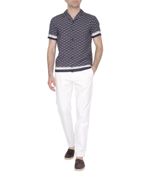 Printed short sleeve shirt